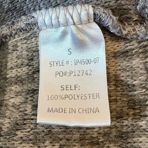 BIBI Plaid Fleece Flannel Shacket Unisex Teal/Gray SzS Streetwear Hipster Urban - Picture 5 of 9